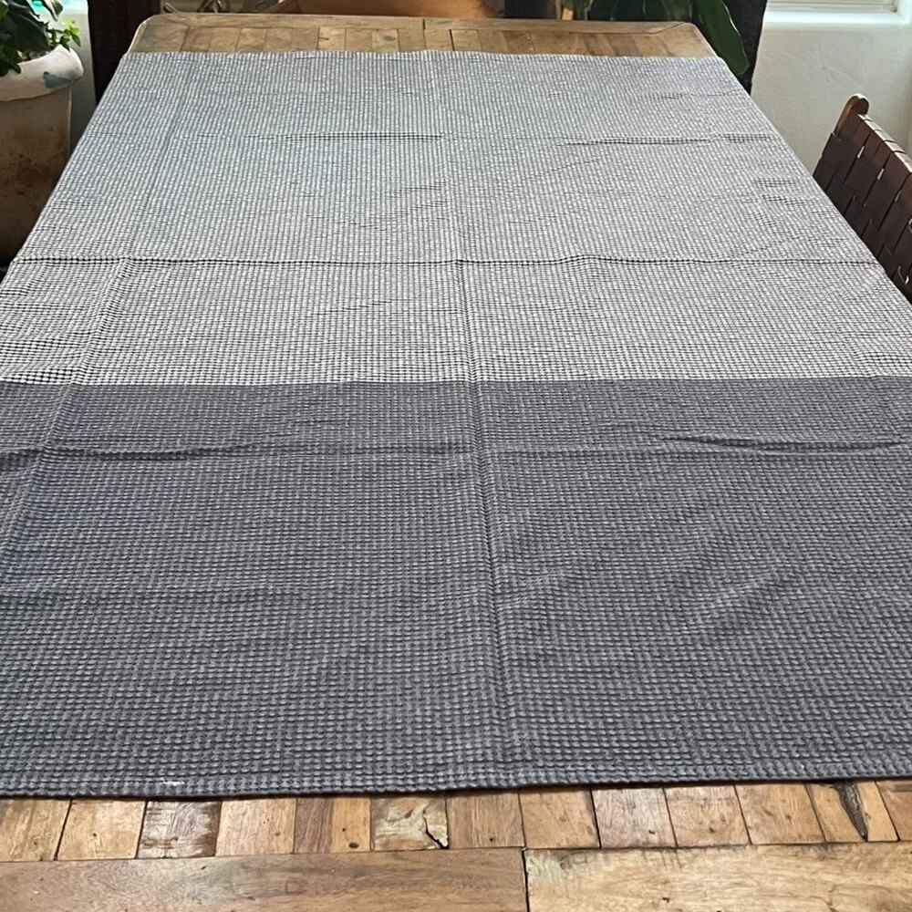 Project 62 Window Curtain Panel 63.5" x 68.5" Gray & White Dotted Two Toned